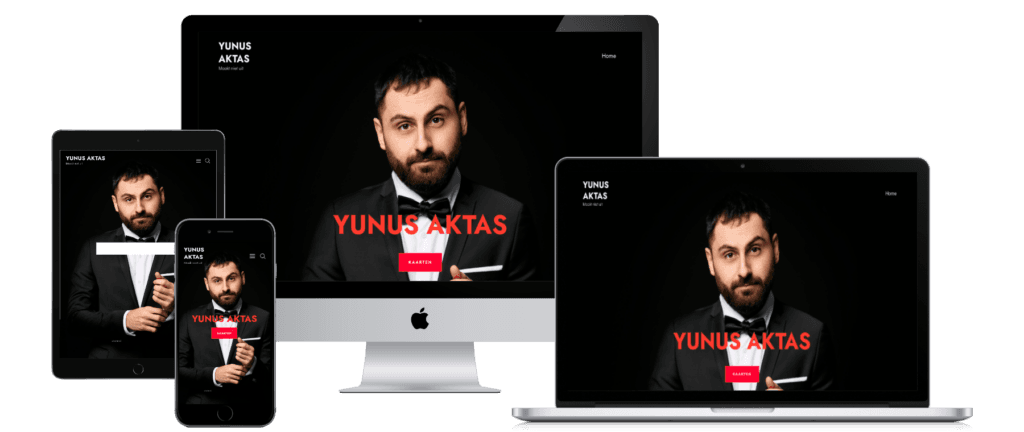 Yunus Aktas website mockup
