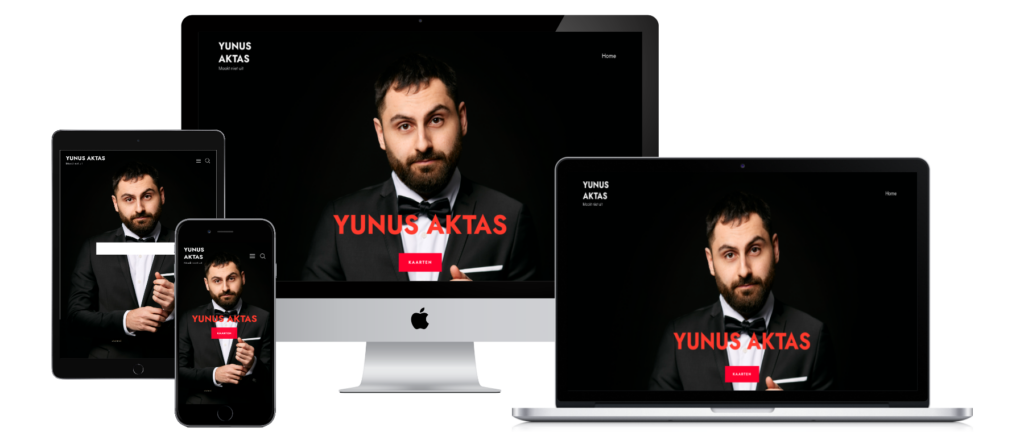 Yunus Aktas website mockup